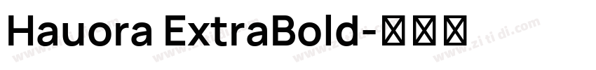 Hauora ExtraBold字体转换